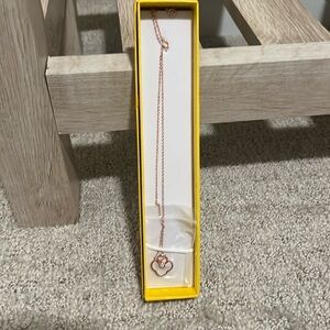 NIB rose gold necklace